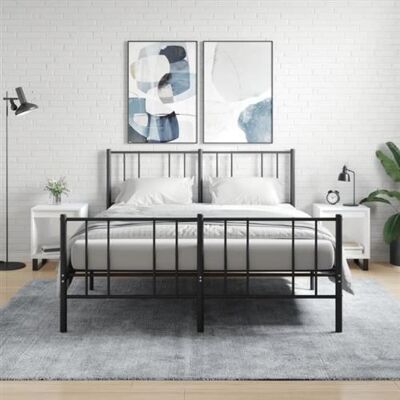 Non communiqué vidaXL Tables de chevet 2 pcs blanc brillant 40x35x50 cm 830737 Blanc - Publicité Non communiqué vidaXL Tables de chevet 2 pcs blanc brillant 40x35x50 cm 830737 Blanc - Publicité