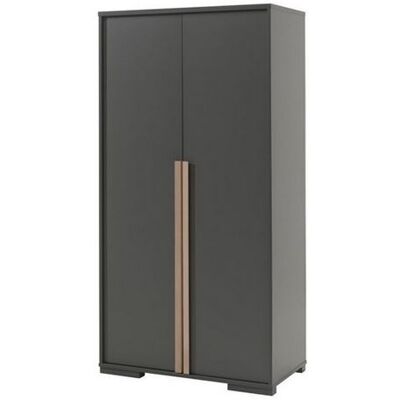 Armoire Vipack London - anthracite, 2 portes, 2 étagères, 1 tringle - Publicité Armoire Vipack London - anthracite, 2 portes, 2 étagères, 1 tringle - Publicité