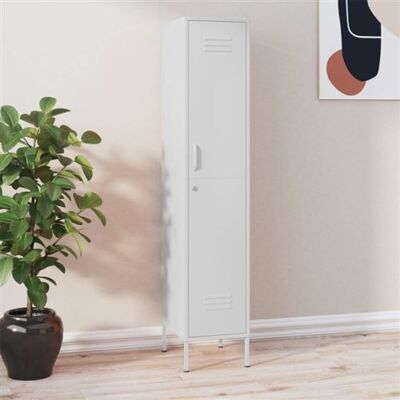 armoire à casiers vidaXL Blanc en acier Mobilier de bureau Organisateur - Armoire à casiers - Publicité armoire à casiers vidaXL Blanc en acier Mobilier de bureau Organisateur - Armoire à casiers - Publicité