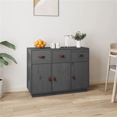 Non communiqué vidaXL Buffet Gris 100x40x75 cm Bois massif de pin820149 Gris - Publicité Non communiqué vidaXL Buffet Gris 100x40x75 cm Bois massif de pin820149 Gris - Publicité