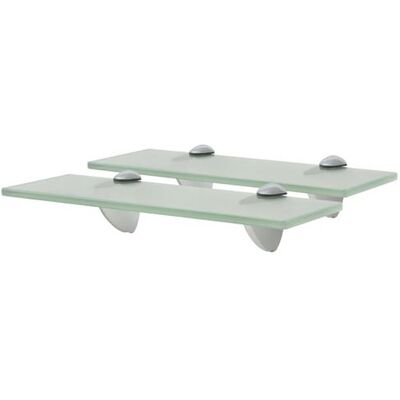 vidaXL Étagères flottantes 2 pcs Verre 30x10 cm - Floating Shelves - Publicité vidaXL Étagères flottantes 2 pcs Verre 30x10 cm - Floating Shelves - Publicité