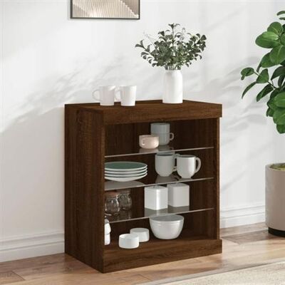Non communiqué vidaXL Buffet avec Lumières LED, Armoire avec Éclairage, Meuble de Rangement, Organisateur de Salon Salle de Séjour, 836699 Marron - Publicité Non communiqué vidaXL Buffet avec Lumières LED, Armoire avec Éclairage, Meuble de Rangement, Organisateur de Salon Salle de Séjour, 836699 Marron - Publicité