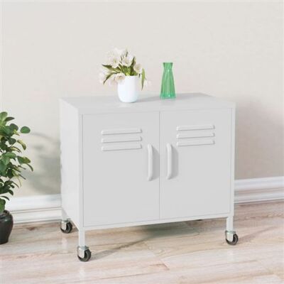 Non communiqué Armoire de rangement Blanc 60x35x56 cm Acier Blanc - Publicité Non communiqué Armoire de rangement Blanc 60x35x56 cm Acier Blanc - Publicité