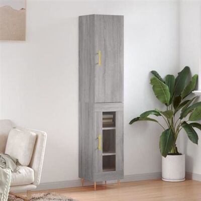 Non communiqué vidaXL Buffet haut Sonoma gris 34,5x34x180 cm Bois d'ingénierie 3199039 Gris - Publicité Non communiqué vidaXL Buffet haut Sonoma gris 34,5x34x180 cm Bois d'ingénierie 3199039 Gris - Publicité