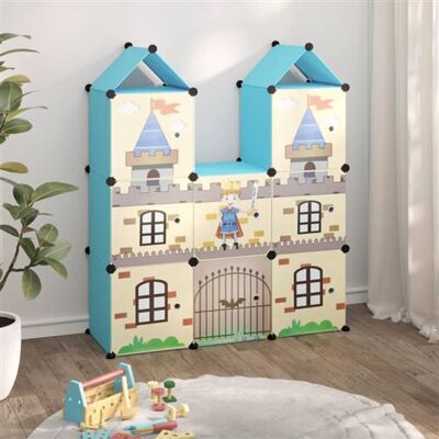 Non communiqué Armoire de rangement pour enfants avec 8 cubes Bleu PP Bleu - Publicité Non communiqué Armoire de rangement pour enfants avec 8 cubes Bleu PP Bleu - Publicité