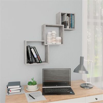 Non communiqué vidaXL Wandschappen kubus 68x15x68 cm bewerkt hout betongrijs800274 Gris - Publicité Non communiqué vidaXL Wandschappen kubus 68x15x68 cm bewerkt hout betongrijs800274 Gris - Publicité