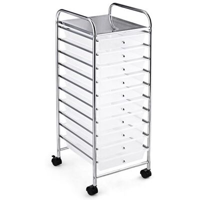 Non communiqué chariot de rangement giantex transparent 32.5x37x 86cm desserte à roulettes avec 10 tiroirs amovibles fournitures de bureau à domicile ou accessoires de maquillage et de beauté transparent - Publicité Non communiqué chariot de rangement giantex transparent 32.5x37x 86cm desserte à roulettes avec 10 tiroirs amovibles fournitures de bureau à domicile ou accessoires de maquillage et de beauté transparent - Publicité