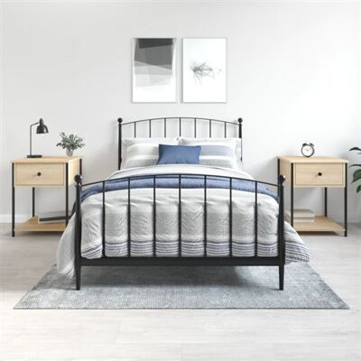 Non communiqué vidaXL Nachtkastjes 2 st 44x45x58 cm sonoma eikenkleurig825846 Marron - Publicité Non communiqué vidaXL Nachtkastjes 2 st 44x45x58 cm sonoma eikenkleurig825846 Marron - Publicité