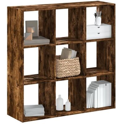 Non communiqué Bibliothèque chêne fumé 102x32x102 cm bois d ingénierie Marron - Publicité Non communiqué Bibliothèque chêne fumé 102x32x102 cm bois d ingénierie Marron - Publicité