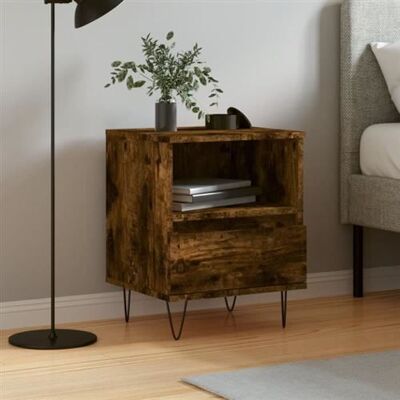 Non communiqué vidaXL Table de chevet chêne fumé 40x35x50 cm bois d’ingénierie 830630 Marron - Publicité Non communiqué vidaXL Table de chevet chêne fumé 40x35x50 cm bois d’ingénierie 830630 Marron - Publicité