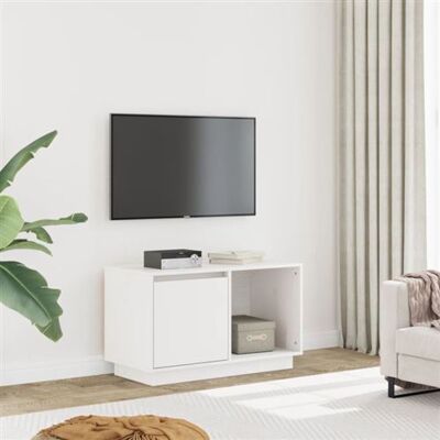 Non communiqué vidaXL Meuble TV Blanc 74x35x44 cm Bois de pin massif814335 Blanc - Publicité Non communiqué vidaXL Meuble TV Blanc 74x35x44 cm Bois de pin massif814335 Blanc - Publicité