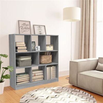 Non communiqué Bibliothèque Sonoma gris 97,5x29,5x100 cm Bois d ingénierie sonoma gris - Publicité Non communiqué Bibliothèque Sonoma gris 97,5x29,5x100 cm Bois d ingénierie sonoma gris - Publicité