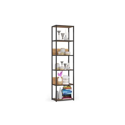 Non communiqué Étagère murale industrielle AKORD Noire 50 cm façade Chêne Craft 6 étagères 50x32x192 cm Noir / Chêne Craft - Publicité Non communiqué Étagère murale industrielle AKORD Noire 50 cm façade Chêne Craft 6 étagères 50x32x192 cm Noir / Chêne Craft - Publicité