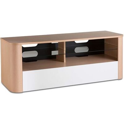 Alphason Hugo 1260 - Meuble de rangement - pour TV LCD - bois, verre renforcé - blanc - Taille d'écran : 60" - posé sur le sol White - Publicité Alphason Hugo 1260 - Meuble de rangement - pour TV LCD - bois, verre renforcé - blanc - Taille d'écran : 60" - posé sur le sol White - Publicité