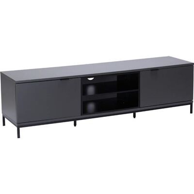 Alphason Chaplin 1600 - Meuble de rangement - pour système TV/AV - acier inoxydable, aluminium, mélamine - Charbon - Taille d'écran : jusqu'à 72 pouces - posé sur le sol Charbon - Publicité Alphason Chaplin 1600 - Meuble de rangement - pour système TV/AV - acier inoxydable, aluminium, mélamine - Charbon - Taille d'écran : jusqu'à 72 pouces - posé sur le sol Charbon - Publicité