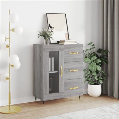 Non communiqué vidaXL Buffet sonoma gris 69,5x34x90 cm bois d'ingénierie828026 Gris - Publicité Non communiqué vidaXL Buffet sonoma gris 69,5x34x90 cm bois d'ingénierie828026 Gris - Publicité