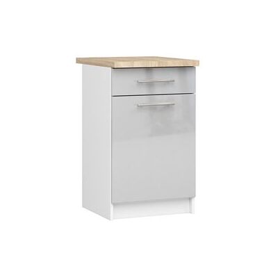 Non communiqué Meuble de cuisine bas armoire de cuisine AKORD S50 OLIWIA modulable Blanc 50 cm 1 porte 1 tiroir façade Métallique Brillant 2 étagères 50x46x85 cm Blanc / Métallique Brillant - Publicité Non communiqué Meuble de cuisine bas armoire de cuisine AKORD S50 OLIWIA modulable Blanc 50 cm 1 porte 1 tiroir façade Métallique Brillant 2 étagères 50x46x85 cm Blanc / Métallique Brillant - Publicité