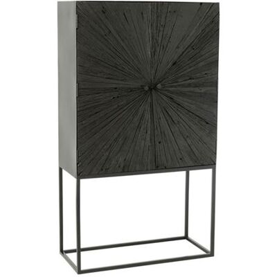 Non communiqué Commode 2 Portes en Bois "Shanil" 162cm Noir Noir - Publicité Non communiqué Commode 2 Portes en Bois "Shanil" 162cm Noir Noir - Publicité