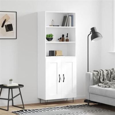 Non communiqué vidaXL Buffet haut Blanc 69,5x34x180 cm Bois d'ingénierie 3189949 Blanc - Publicité Non communiqué vidaXL Buffet haut Blanc 69,5x34x180 cm Bois d'ingénierie 3189949 Blanc - Publicité