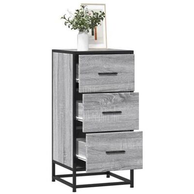 Non communiqué vidaXL Buffet sonoma gris 35,5x35x76 cm bois d'ingénierie et métal, meuble de rangement, meuble de rangement de cuisine, 848947 Gris - Publicité Non communiqué vidaXL Buffet sonoma gris 35,5x35x76 cm bois d'ingénierie et métal, meuble de rangement, meuble de rangement de cuisine, 848947 Gris - Publicité