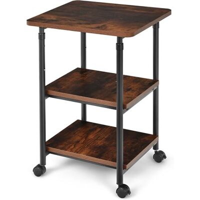Non communiqué support pour imprimante à 3 niveaux pivotantes à 360 ° mobile hauteur giantex marron réglable etagère de rangement peu encombrante Marron - Publicité Non communiqué support pour imprimante à 3 niveaux pivotantes à 360 ° mobile hauteur giantex marron réglable etagère de rangement peu encombrante Marron - Publicité