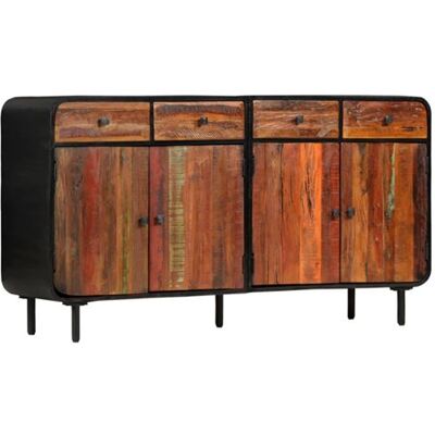 Non communiqué Buffet Bois de récupération solide 140x35x76 cm Brun - Publicité Non communiqué Buffet Bois de récupération solide 140x35x76 cm Brun - Publicité