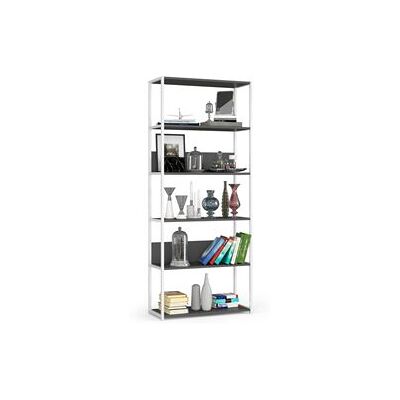 Non communiqué Étagère murale industrielle AKORD Blanche 80 cm façade Grise 6 étagères 80x32x192 cm Blanc / Gris - Publicité Non communiqué Étagère murale industrielle AKORD Blanche 80 cm façade Grise 6 étagères 80x32x192 cm Blanc / Gris - Publicité