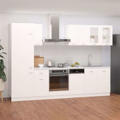 Non communiqué vidaXL 8-delige Keukenkastenset bewerkt hout wit3067639 Blanc - Publicité Non communiqué vidaXL 8-delige Keukenkastenset bewerkt hout wit3067639 Blanc - Publicité