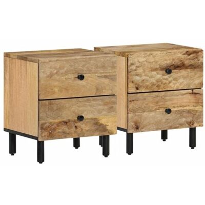 Non communiqué vidaXL Tables de chevet 2 pcs 40x33x46 cm Bois de manguier solide356890 Marron - Publicité Non communiqué vidaXL Tables de chevet 2 pcs 40x33x46 cm Bois de manguier solide356890 Marron - Publicité