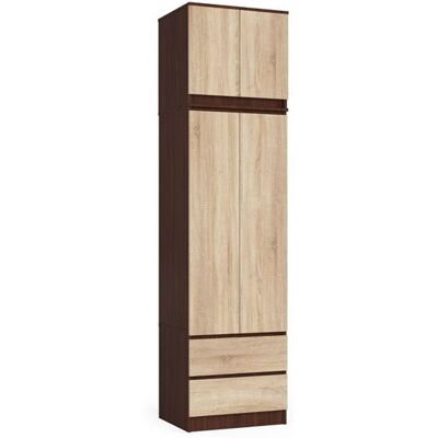 Non communiqué Armoire avec surmeuble AKORD STAR Wengé 60 cm 2 portes 2 tiroirs façade Chêne Sonoma 3 étagères 60x51x234 cm Wengé / Chêne Sonoma - Publicité Non communiqué Armoire avec surmeuble AKORD STAR Wengé 60 cm 2 portes 2 tiroirs façade Chêne Sonoma 3 étagères 60x51x234 cm Wengé / Chêne Sonoma - Publicité