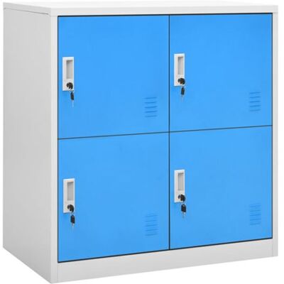 Non communiqué Armoire à casiers Gris clair et bleu 90x45x92,5 cm Acier Gris clair et bleu - Publicité Non communiqué Armoire à casiers Gris clair et bleu 90x45x92,5 cm Acier Gris clair et bleu - Publicité