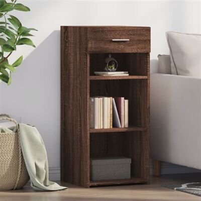 Non communiqué Buffet chêne marron 40x42,5x93 cm bois d ingénierie Marron - Publicité Non communiqué Buffet chêne marron 40x42,5x93 cm bois d ingénierie Marron - Publicité