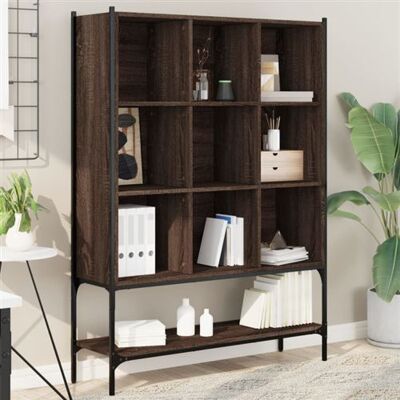 Non communiqué Bibliothèque chêne marron 102x30x141,5 cm bois d ingénierie Marron - Publicité Non communiqué Bibliothèque chêne marron 102x30x141,5 cm bois d ingénierie Marron - Publicité