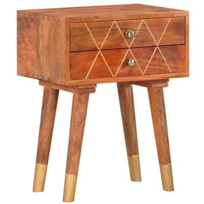 Non communiqué vidaXL Table de chevet 43 x 30 x 58 cm Bois de manguier massif285853 Brun - Publicité Non communiqué vidaXL Table de chevet 43 x 30 x 58 cm Bois de manguier massif285853 Brun - Publicité