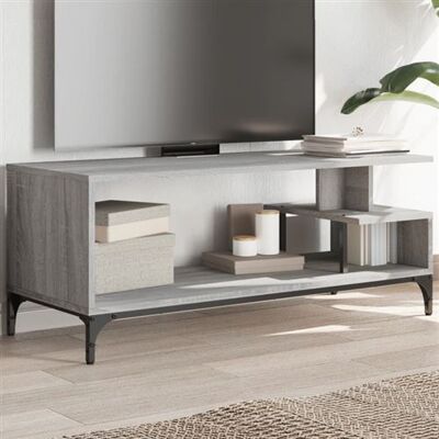 Non communiqué Meuble TV sonoma gris bois ingénierie et acier enduit de poudre sonoma gris - Publicité Non communiqué Meuble TV sonoma gris bois ingénierie et acier enduit de poudre sonoma gris - Publicité