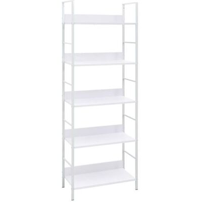 VIDAXL Bibliothèque à 5 niveaux noir 60x27,6x158,5cm bois d ingénierie Blanc - Publicité VIDAXL Bibliothèque à 5 niveaux noir 60x27,6x158,5cm bois d ingénierie Blanc - Publicité