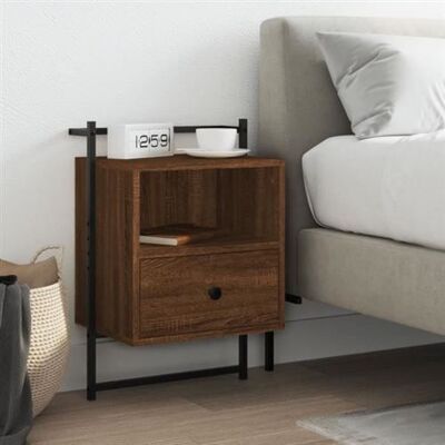 Non communiqué vidaXL Table de chevet murale chêne brun 40x30x61 cm bois d'ingénierie 833441 Marron - Publicité Non communiqué vidaXL Table de chevet murale chêne brun 40x30x61 cm bois d'ingénierie 833441 Marron - Publicité