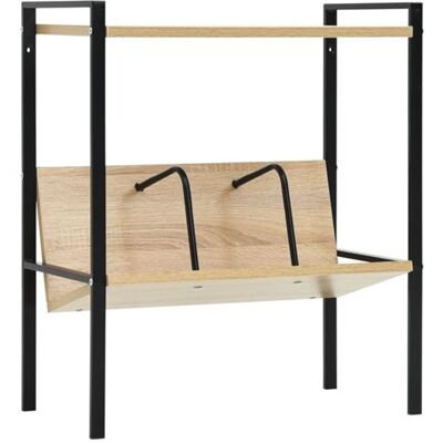 vidaXL Bibliothèque 2 niveaux noir chêne 52x28x59 cm bois d'ingénierie288231 Noir - Publicité vidaXL Bibliothèque 2 niveaux noir chêne 52x28x59 cm bois d'ingénierie288231 Noir - Publicité