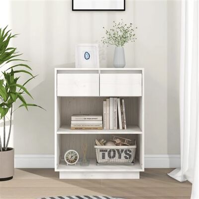 Non communiqué vidaXL Armoire Console Meuble de Rangement Armoire Latériale Salon Salle de Séjour Chambre à Coucher Intérieur Blanc 60x34x75 cm Bois de Pin Solide Blanc - Publicité Non communiqué vidaXL Armoire Console Meuble de Rangement Armoire Latériale Salon Salle de Séjour Chambre à Coucher Intérieur Blanc 60x34x75 cm Bois de Pin Solide Blanc - Publicité