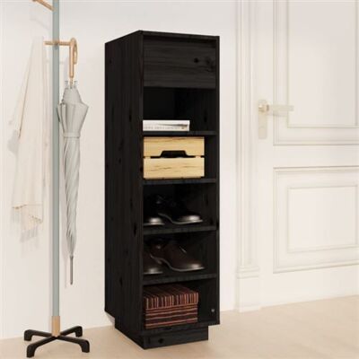 Armoire à chaussures noire vidaXL - Organisateur & Étagère - Publicité Armoire à chaussures noire vidaXL - Organisateur & Étagère - Publicité