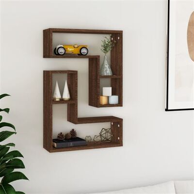 Non communiqué vidaXL Wandschappen 2 st 50x15x50 cm bewerkt hout bruin eikenkleur826643 Marron - Publicité Non communiqué vidaXL Wandschappen 2 st 50x15x50 cm bewerkt hout bruin eikenkleur826643 Marron - Publicité