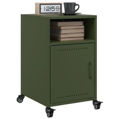 Non communiqué vidaXL Tables de chevet 2 pcs vert olive 36x39x59 cm acier, armoire, meubles de chambre à coucher, support de téléphone, 846725 Vert - Publicité Non communiqué vidaXL Tables de chevet 2 pcs vert olive 36x39x59 cm acier, armoire, meubles de chambre à coucher, support de téléphone, 846725 Vert - Publicité