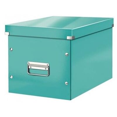 Leitz click + store cube - boite de rangement - l - menthe - Publicité Leitz click + store cube - boite de rangement - l - menthe - Publicité
