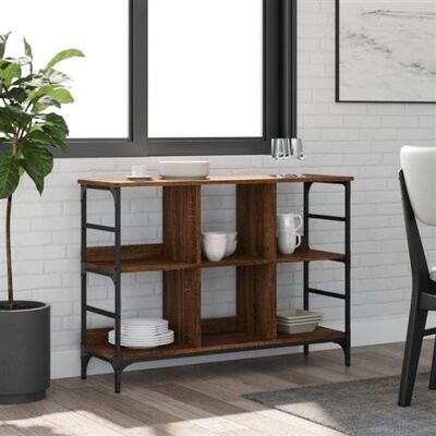 Non communiqué Buffet chêne marron 102x32x73,5 cm bois d ingénierie Marron - Publicité Non communiqué Buffet chêne marron 102x32x73,5 cm bois d ingénierie Marron - Publicité