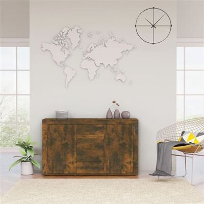 Non communiqué Buffet Chêne fumé 120x36x69 cm Bois d ingénierie Chêne fumé - Publicité Non communiqué Buffet Chêne fumé 120x36x69 cm Bois d ingénierie Chêne fumé - Publicité