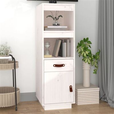 Non communiqué vidaXL Buffet haut Blanc 34x40x108,5 cm Bois massif de pin820153 Blanc - Publicité Non communiqué vidaXL Buffet haut Blanc 34x40x108,5 cm Bois massif de pin820153 Blanc - Publicité