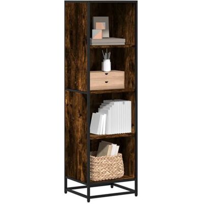 Non communiqué Bibliothèque chêne fumé 40x35x139 cm bois d ingénierie Marron - Publicité Non communiqué Bibliothèque chêne fumé 40x35x139 cm bois d ingénierie Marron - Publicité
