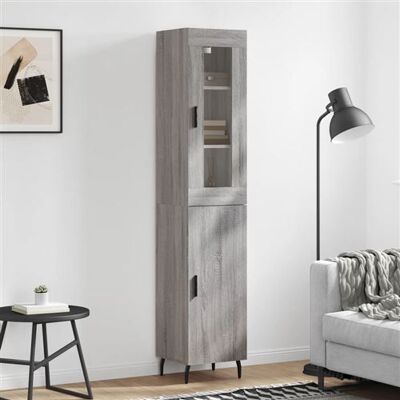 Non communiqué vidaXL Buffet Haut, Armoire de Rangement avec Pieds, Meuble de Rangement, Organisateur Salon Salle de Séjour, Moderne, Sonoma Gris Bois d'Ingénierie 3199191 Gris - Publicité Non communiqué vidaXL Buffet Haut, Armoire de Rangement avec Pieds, Meuble de Rangement, Organisateur Salon Salle de Séjour, Moderne, Sonoma Gris Bois d'Ingénierie 3199191 Gris - Publicité