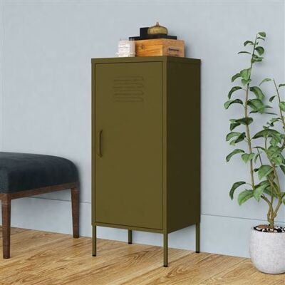 Non communiqué vidaXL Armoire de rangement Vert olive 42,5x35x101,5 cm Acier336189 Vert - Publicité Non communiqué vidaXL Armoire de rangement Vert olive 42,5x35x101,5 cm Acier336189 Vert - Publicité