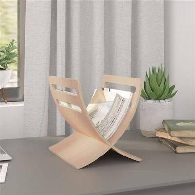 VIDAXL Etagère à magazines en bois Naturel Beige - Publicité VIDAXL Etagère à magazines en bois Naturel Beige - Publicité